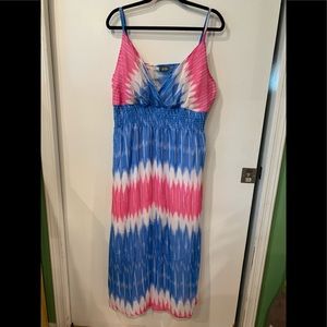 DOTS- plus size maxi dress - XXL